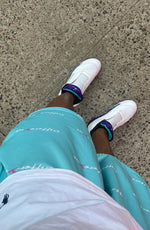 Load image into Gallery viewer, Pastel Teal &quot;Differeynt&quot; Mesh Shorts
