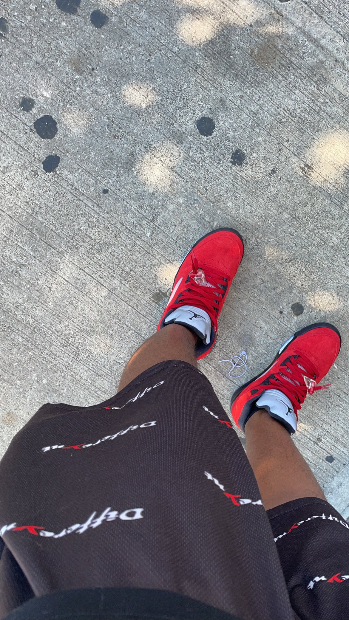 Black "Differeynt" Mesh Shorts