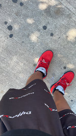 Load image into Gallery viewer, Black &quot;Differeynt&quot; Mesh Shorts
