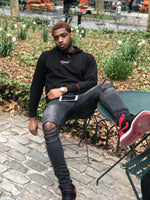 Load image into Gallery viewer, Black &quot;BrokeYn&quot; Hoodie
