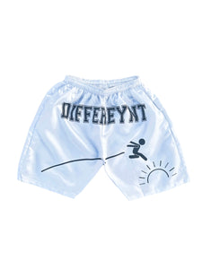 White “Leap Of FaYth” Shorts